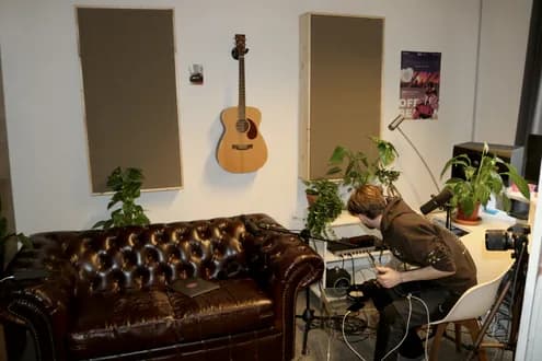 Sebastian in Old Las Aguas studio